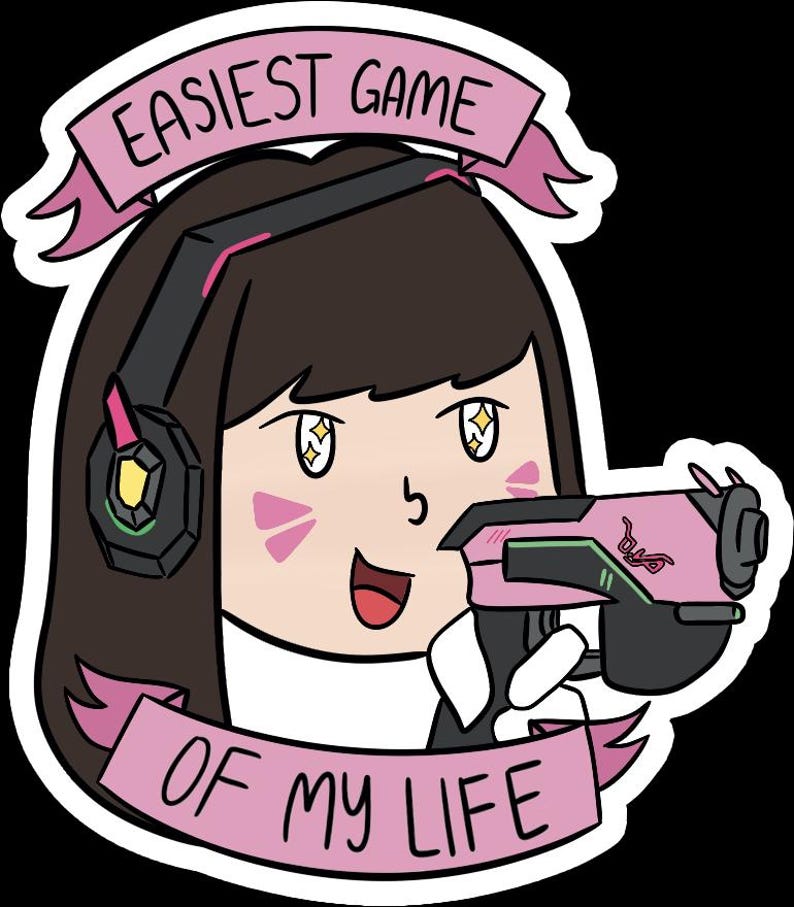 D.va Overwatch Sticker | 2.5