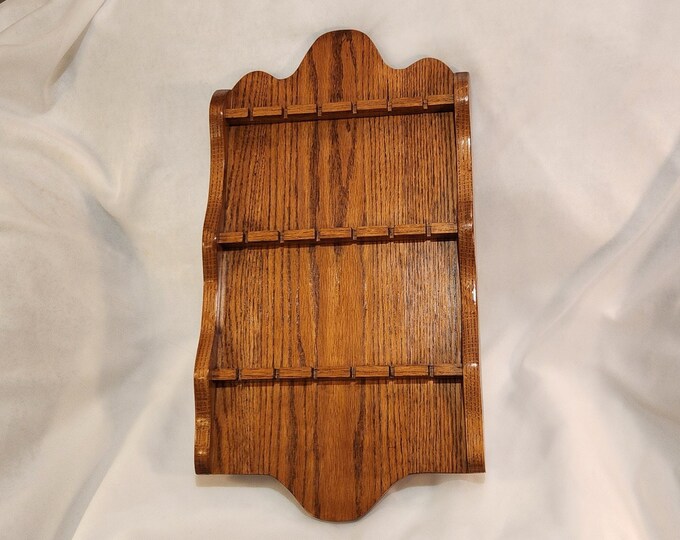 Solid Oak Souvenir Spoon Rack or Necklace Holder Vintage Wall Decor ...
