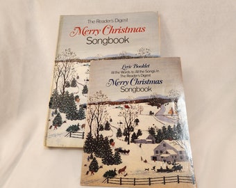 Vintage 1981 Merry Christmas Songbook - Reader's Digest with Lyric Booklet