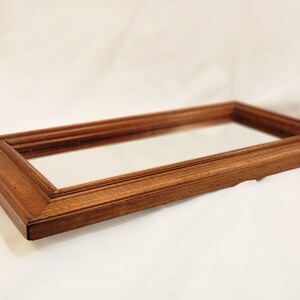 Tiger Maple Mirror Rectangle Wood Frame Vintage Wall Hanging - Etsy