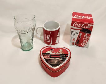 1997 Coca-Cola Talking Can Coin Bank & Mug: Vintage Advertising Memorabilia IOB