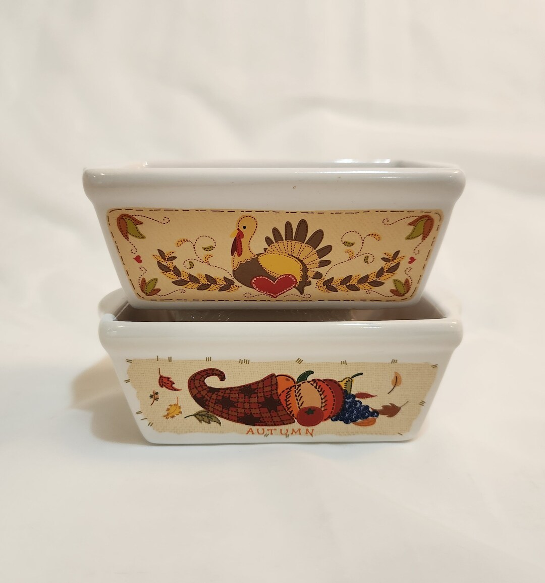 Mini Loaf Pans Thanksgiving and Autumn Ceramic Stoneware - Etsy