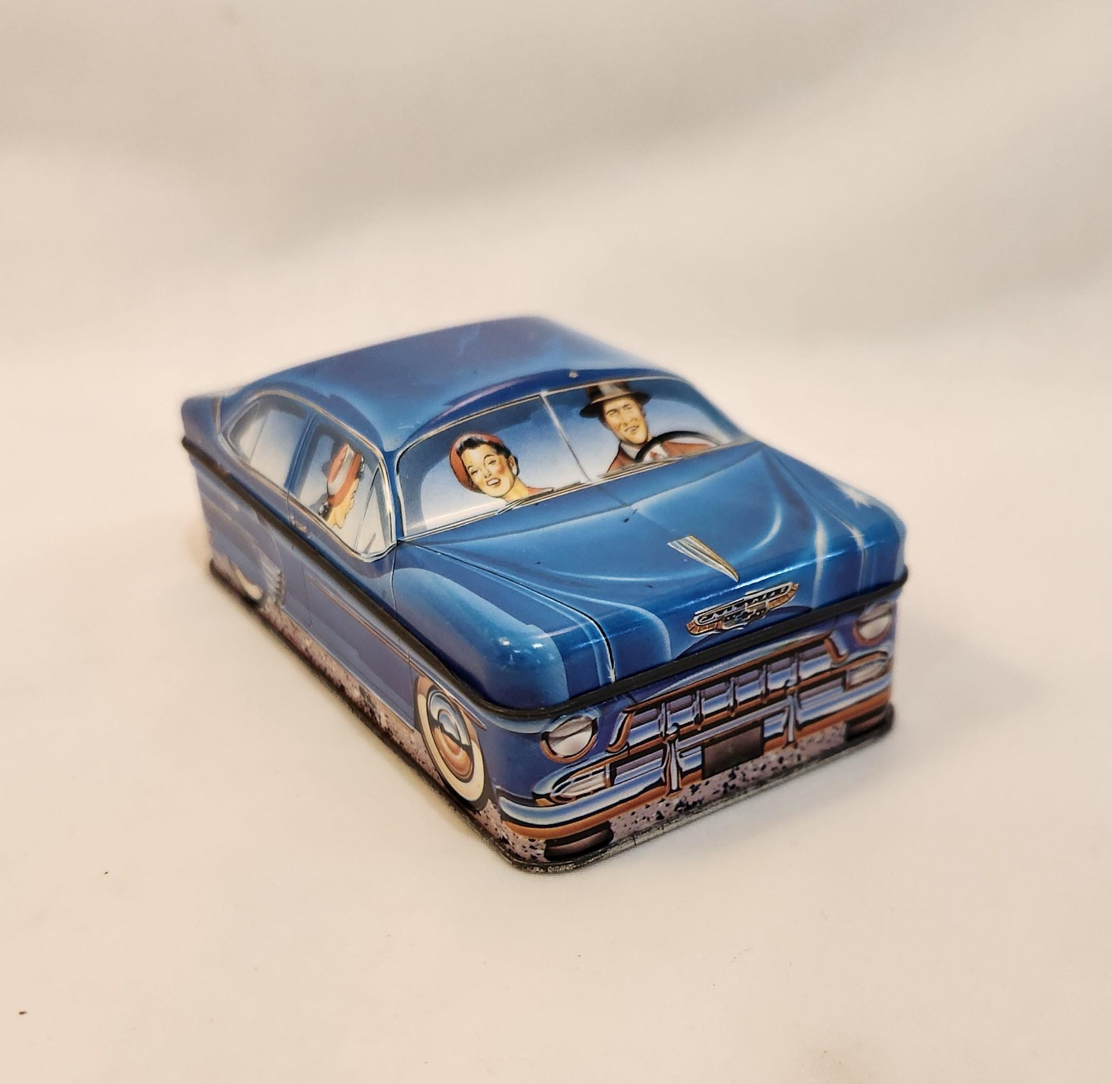 Vintage 1982 Ian Logan's Carlectables Car Tin Blue Chevrolet Metal