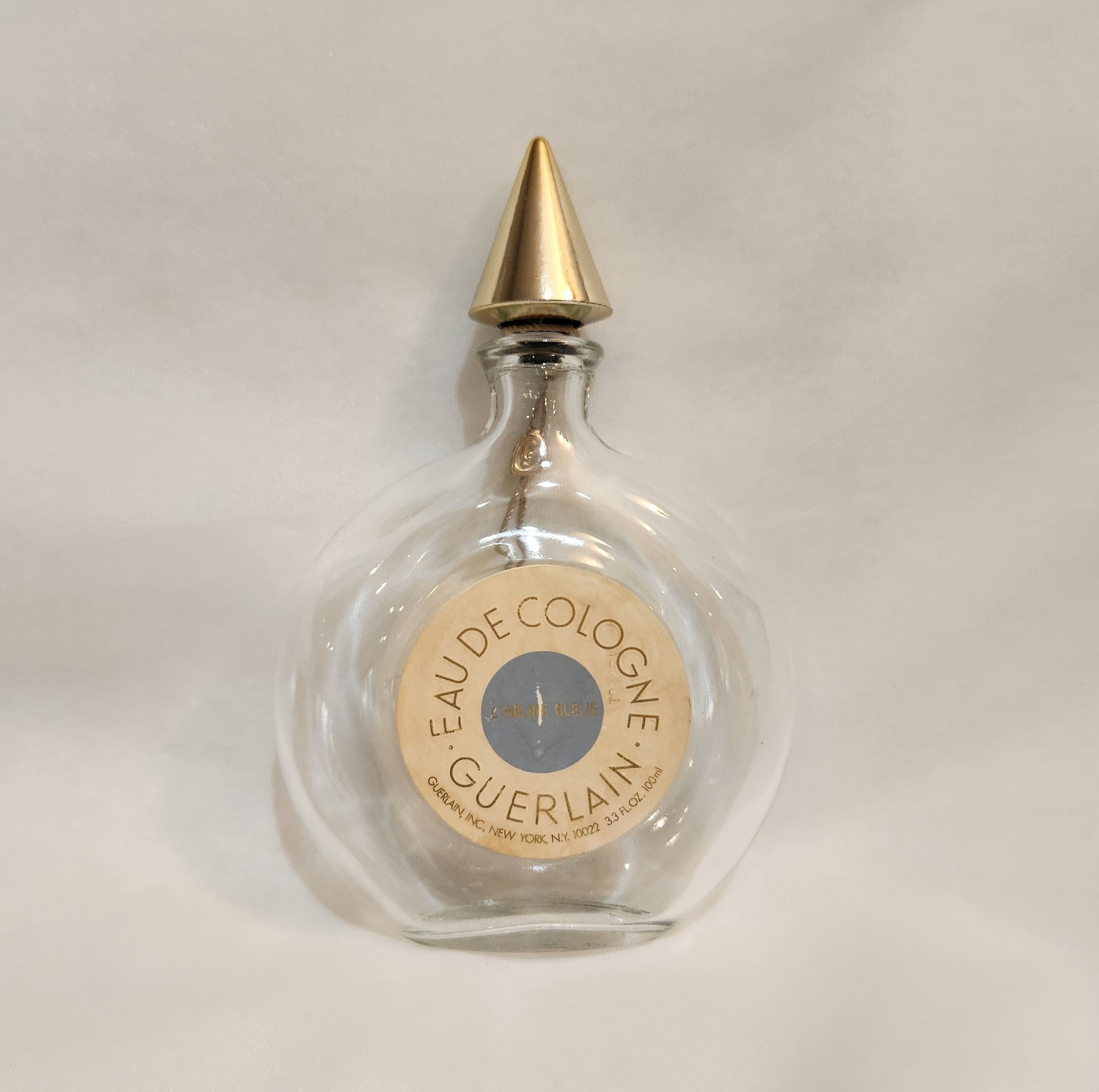Vintage Guerlain Eau De Cologne Perfume Bottle L'heure 