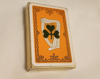 Playing Card Deck Souvenir of Ireland Celtic Harp Shamrock Design | Vintage Toys Games