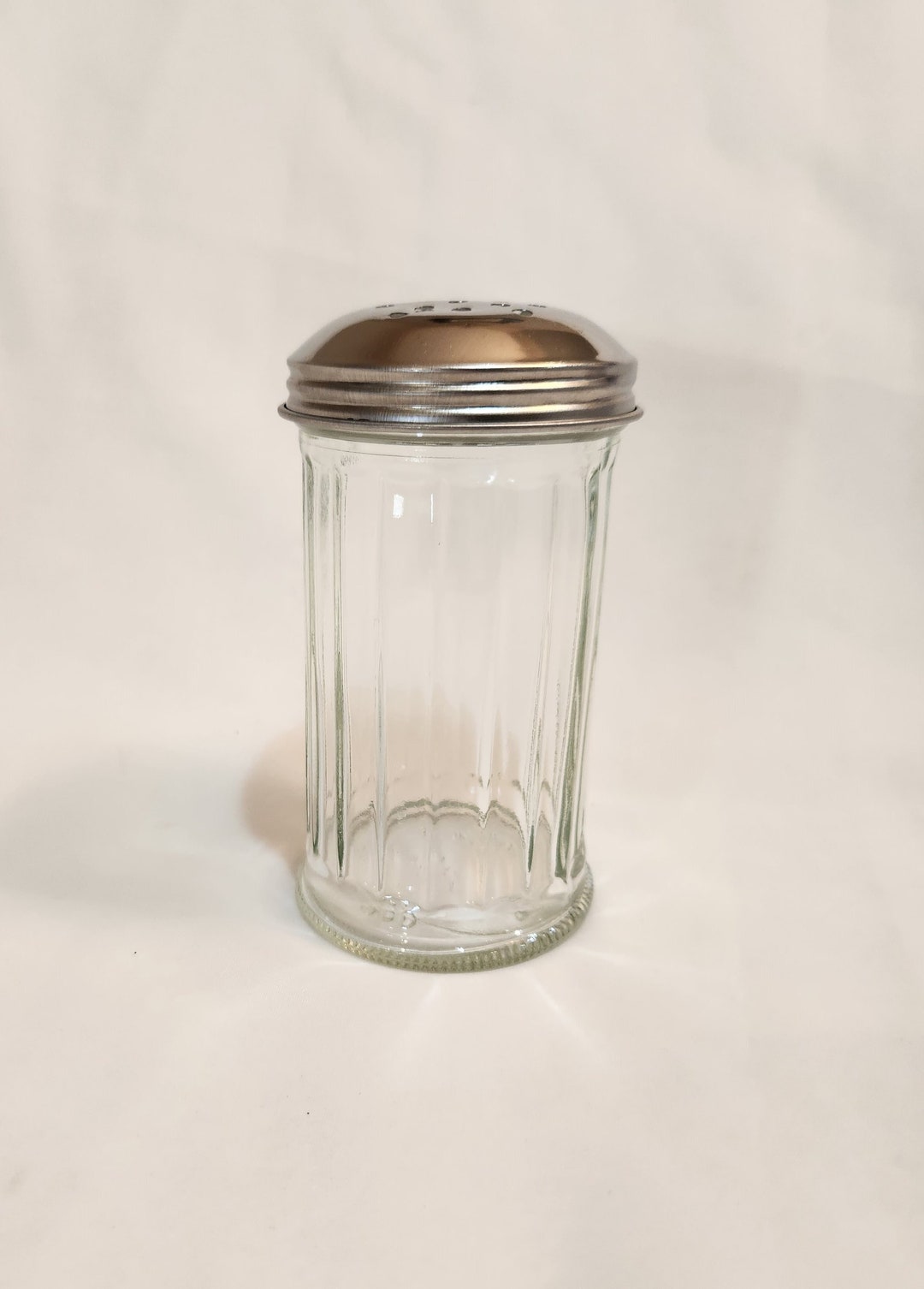 Vintage Halco Sugar Shaker Dispenser Green Tint Ribbed Perforated