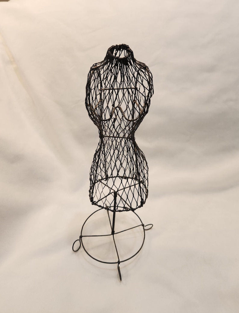 Vintage Wire Mesh Dress Form Mannequin: Female Torso, 15 Inch Figure ...