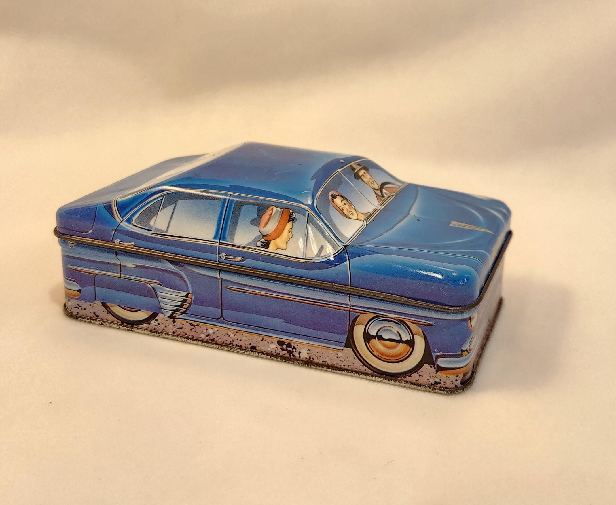 Vintage 1982 Ian Logan's Carlectables Car Tin Blue Chevrolet Metal