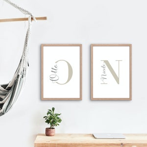 Póster personalizado de regalo de San Valentín Póster con nombre Regalo para nacimiento Mudanza Cumpleaños Letras Nombres DESCARGA DIGITAL