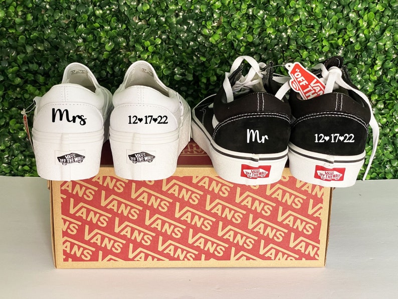 Custom Wedding VANS Etsy