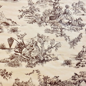 Carta velina - French Toile - Disegno nero su carta velina color crema - 30 fogli 20" x 30" *SPEDIZIONE GRATUITA*