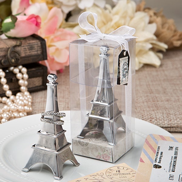 Ring Holder - Eiffel Tower - 3 1/2" x 1 1/2" square at the base - Boxed - Unique *FREE SHIPPING*