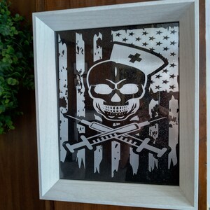 Patriotic Skull Nurse