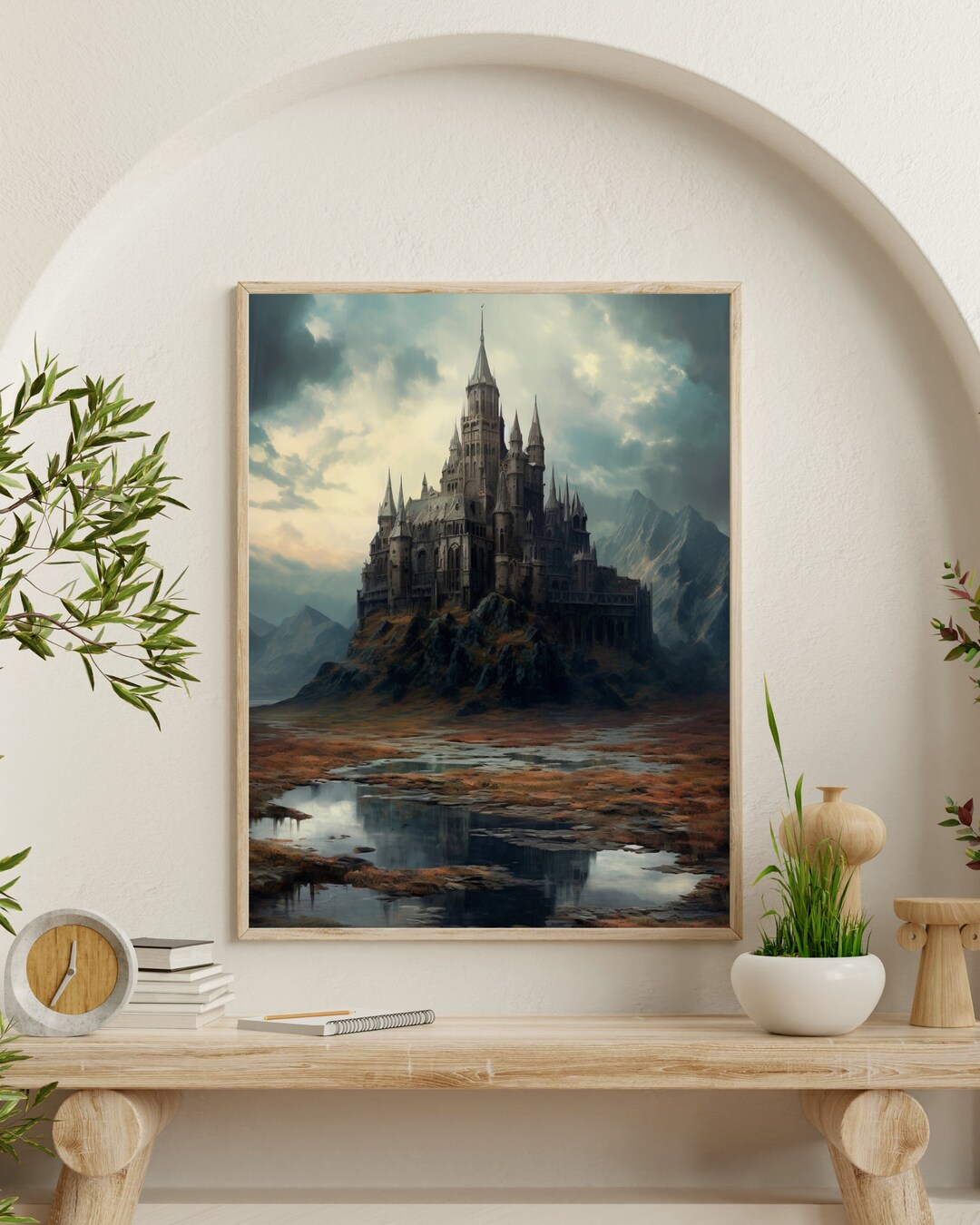 Crumbling Castle Wall Art Castle Artwork Castle Digital Etsy
