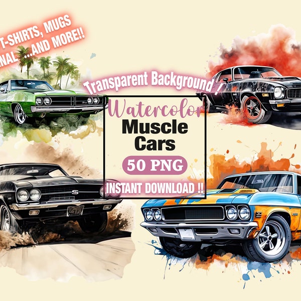 Classic Muscle American Car PNG Clipart, Retro Car Lover Images, Vintage 70's 80's Unique Car Collection, Legendary Old Car Retro Images