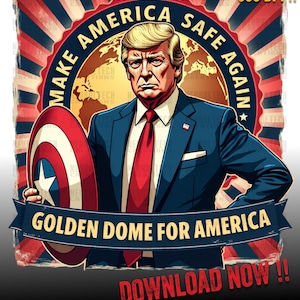 Cúpula Dorada Digital Trump para Estados Unidos PNG, Devolver la seguridad a Estados Unidos, Escudo Antimisiles, Regalo de Maga, Salvar a Estados Unidos, Protección de la Cúpula Dorada