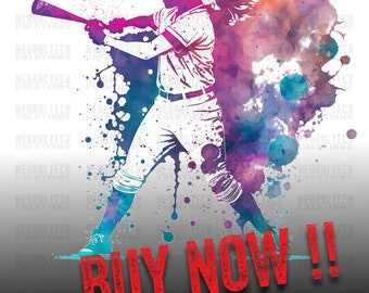 A Girl Who Loves Softball Digital Download. Ball. Softball. Bat. Floral.  Watercolor. Sublimation Design. Clipart. Just a Girl. Clipart