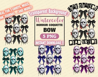 Sublimation d'Halloween d'horreur PNG, Halloween Coquette Bow png, Halloween rétro png, film d'horreur png, png d'horreur, graphique Halloween pour chemises