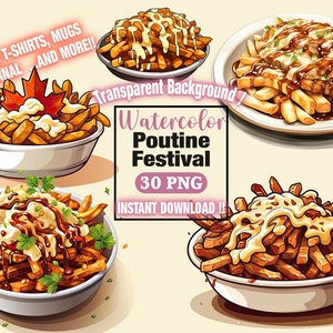 Poutine Canadá Fast Food, Souvenir Canadense, Fast Food PNG SVG, Clipart de Sublimação, Diário de Corte Exigente, Arte de Parede de Cozinha, Adesivo, Gastronomia
