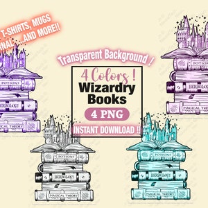 Zauberer Buch Design, png, svg herunterladen, Potter Clipart, Magische Kunst, Sublimation Junk Journal, Fussy Cut, Hermine Granger Aufkleber, Potter Geschenk