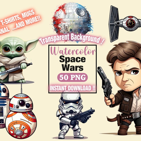 Space Wars ClipArt Pack1~ Space Wars  Cute Characters~ High Resolution ~ Spacewars High quality PNG  Instant Download Fussy Cut Sublimation