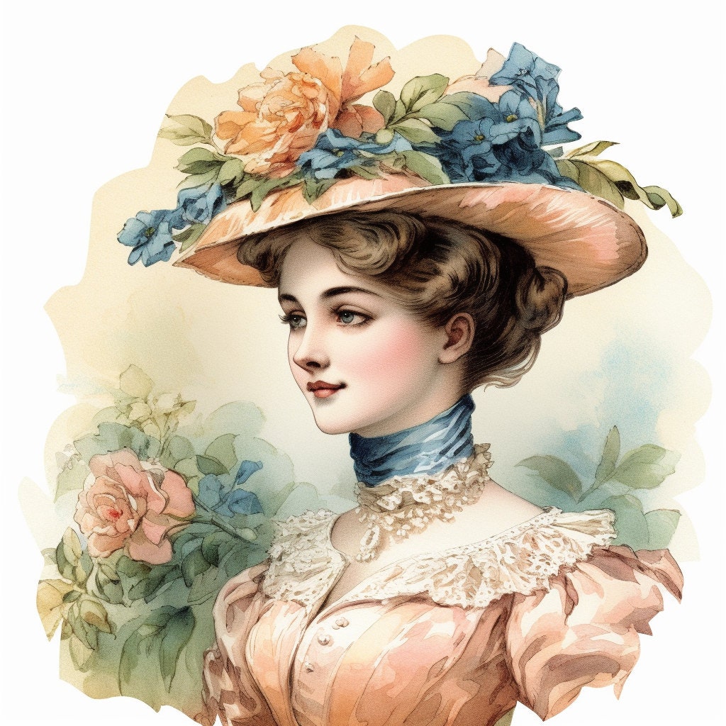 16 Victorian Ladies Portraits Atc Cards Printable Instant Etsy Canada