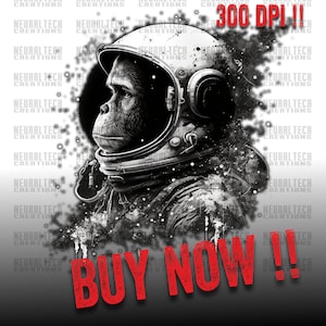 Monkey Astronaut Clipart Color splash Chimpanzee printable graphic clipart Astronaut Art Cricut Decorative png POD Space design