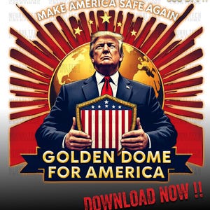 Cúpula Dorada Digital Trump para Estados Unidos PNG, Devolver la seguridad a Estados Unidos, Escudo Antimisiles, Regalo de Maga, Salvar a Estados Unidos, Protección de la Cúpula Dorada