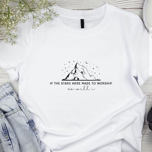 Christian Bible Verse Shirt Design: Stars Worship PNG SVG (Digital Download)