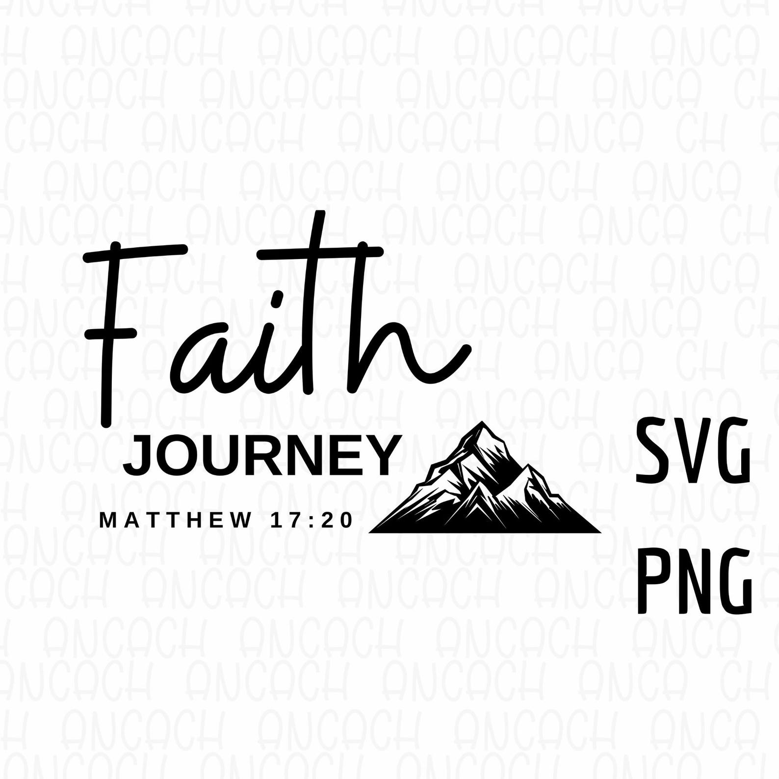 Faith Journey Matthew 1:20 SVG PNG - Christian Quotes (digital Download ...