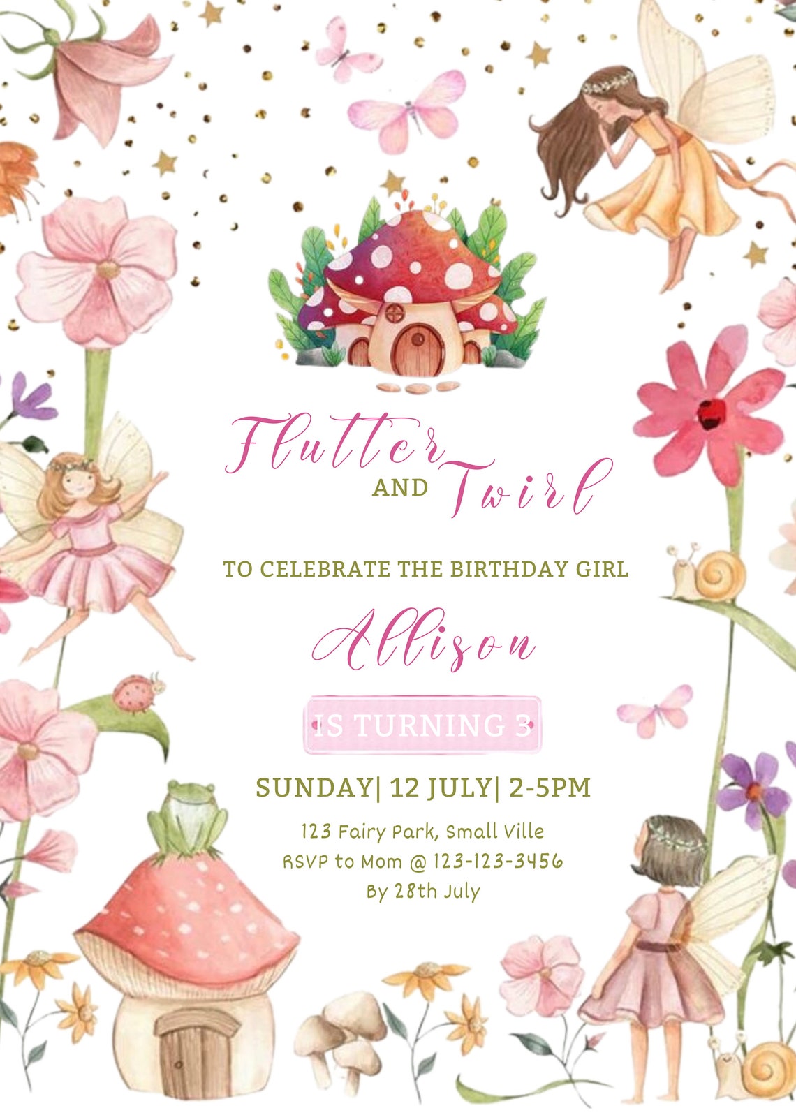 Editable Enchanted Forest Fairy Birthday Invitation Template Etsy Editable Enchanted Forest Fairy Birthday Invitation Template Etsy