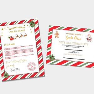 Brief kerstman, BRIEF van de kerstman, certificaat mooie lijst, brief kerstman, instant download, bundel kerstmanbrief. 2. Canvas
