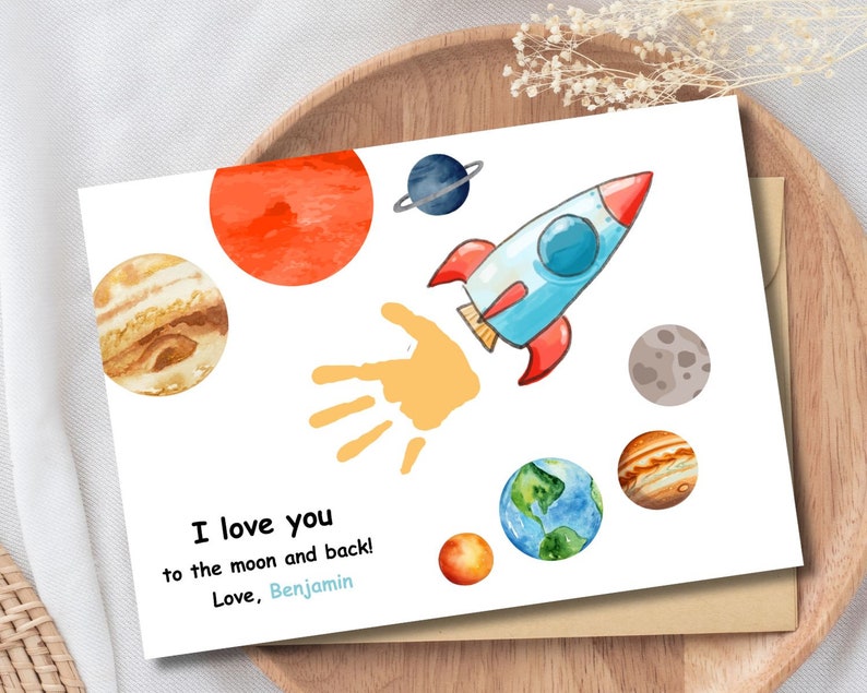 SPACE Happy Mother's Day Card Printable Mother's Day Card Mothers Day ...