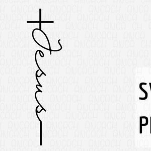 Jesus Cross SVG PNG: Christian Shirt Design (Digital Download)