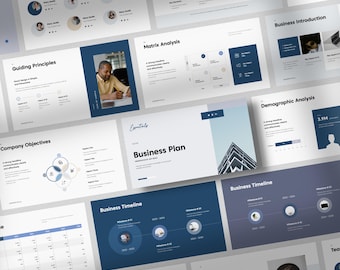 Multipurpose Business Plan Animated PowerPoint Template | Minimal Modern PPT | 100% Editable Professional Slide Deck | Simple Clean Layouts