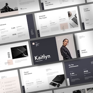 Minimalist Job Interview PowerPoint Template (Beige Tint) | Career Resource PPT | Business Slide Deck | Modern Professional Presentation