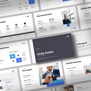 Job Interview Deck | PowerPoint Template | PPT Template | Job Search Resource | Business Slide Deck | Modern Professional Presentation