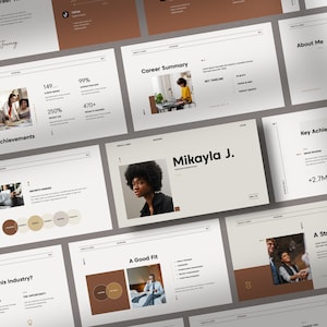 Job Interview Deck | PowerPoint Template | PPT File | Job Search Resource | Business Slide Deck | Modern Professional Presentation Design