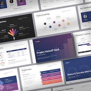 Project Kick-Off & Status Report Deck | Project Management | Corporate Slides | Business Project PPT | Modern Professional Presentation