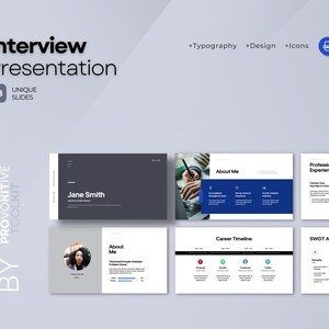 Job Interview Deck Powerpoint Template PPT Template Job Search Resource ...
