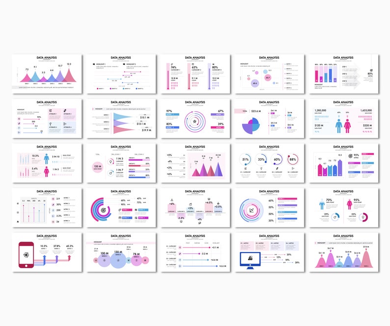 Data Analysis PPT Template Powerpoint Slide Deck Business Professional ...