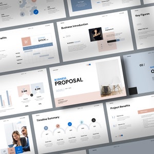 PowerPoint-presentatie zakelijk project/merkvoorstel | Geanimeerde PPT-sjabloon | Professioneel diaontwerp en lay-outs | 100% bewerkbaar