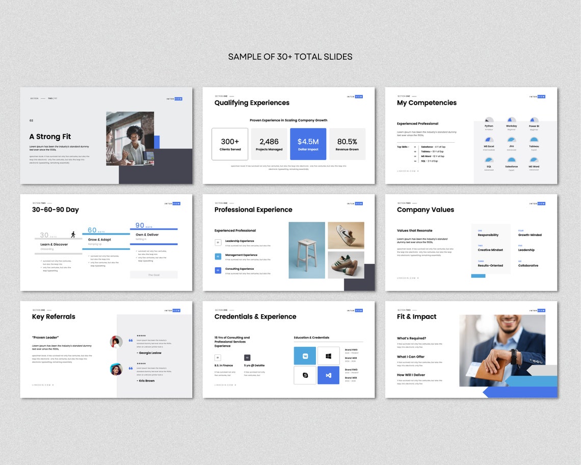 Job Interview Deck | Powerpoint Template | PPT Template | Job Search ...