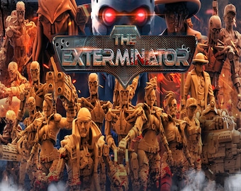 Papsikels The Exterminator December 2022, 3D Miniatures Stl , Dnd Stl , Tabletop Stl, Rpg Stl,  3D Printer Files, Tabletop, Best Stl Files