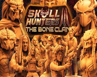 Papsikels The Bone Clan November 2021, 3D Miniatures Stl , Dnd Stl , Tabletop Stl, Rpg Stl,  3D Printer Files, Tabletop Mega Stl, Best Stls
