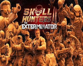 Papsikels The Exterminator September 2021, 3D Miniatures Stl , Dnd Stl , Tabletop Stl, Rpg Stl,  3D Printer Files, Tabletop Mega Stl, Stl