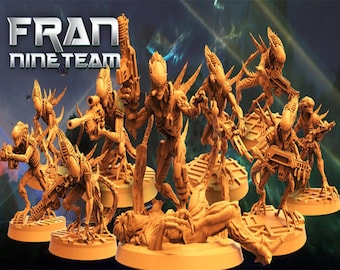 Papsikels Fran Nine Team January 2022, 3D Miniatures Stl , Dnd Stl , Tabletop Stl, Rpg Stl,  3D Printer Files, Tabletop, Best Stl Files