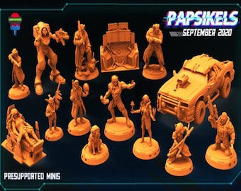 Papsikels September 2020, 3D Miniatures Stl , Dnd Stl , Tabletop Stl, Rpg Stl,  3D Printer Files, Tabletop Stl, Stl Pack, Artisan Stl, Titan