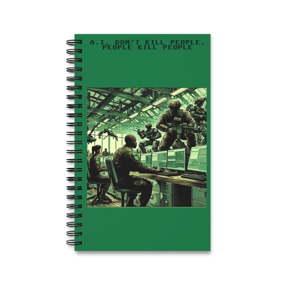 AI Spiral Journal, Tech Notes Notebook, Bullet Journal for Keeping Track of Ideas, Unique Design, Gift for Tech Enthusiasts