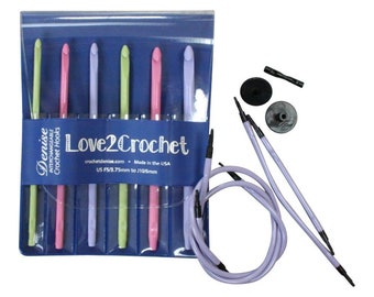 Denise - Love2Crochet - Tunische haaknaaldenset - Pastel